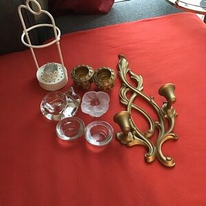 Candle Holders Assorted Brands/Material Bundle of 8 Used